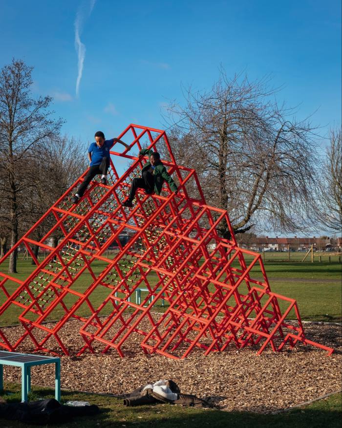 Eva Rothschild’s playground in Parsloes Park, Dagenham