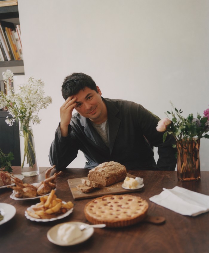 Max Rocha in his kitchen in London