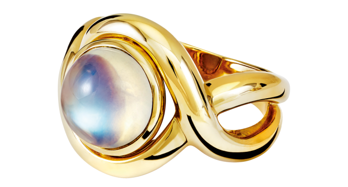 Cassandra Goad moonstone and yellow-gold Severine ring, £5,495