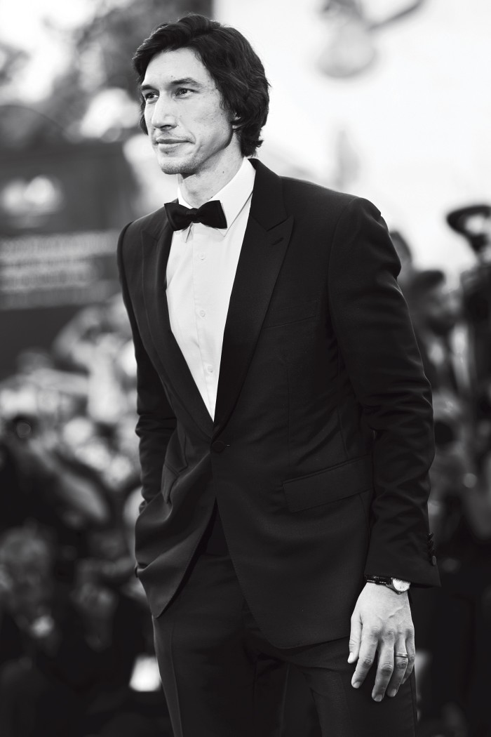 Adam Driver in Burberry at the premiere of Marriage Story