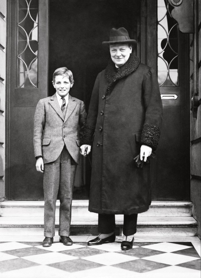 Father-son inspiration for our cover story with Winston and Randolph Churchill, c1922