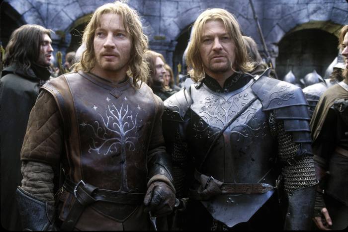 In The Lord of the Rings: The Two Towers, 2002, with David Wenham
