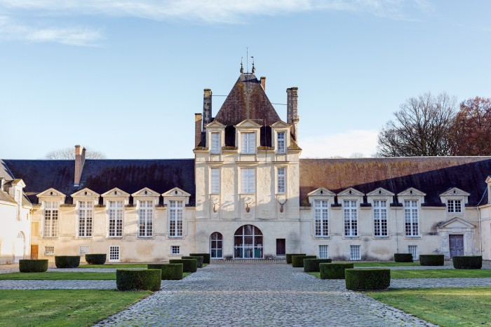 Manoir de Jonchet’s façade features stags’ heads, from a design Givenchy commissioned for Versailles