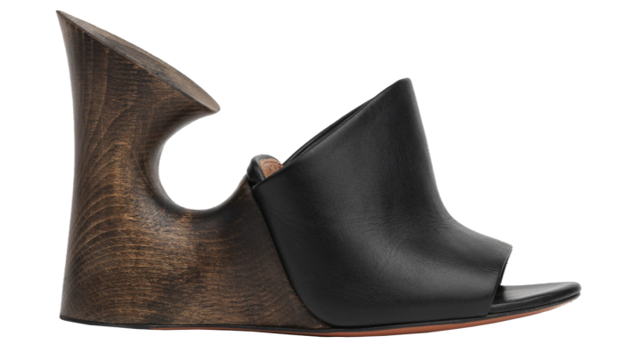 Alaïa wood and calf-leather Wooden Heel Sculpture mules, £870