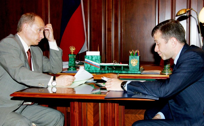 President of Russia Vladimir Putin holds a meeting with then Governor of Chukotka region Roman Abramovich