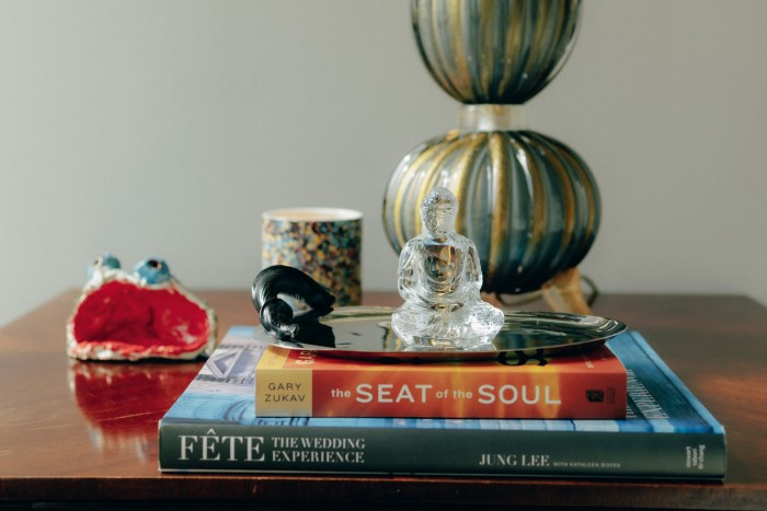The Seat of the Soul is a recent read – pictured here alongside her own book on wedding planning