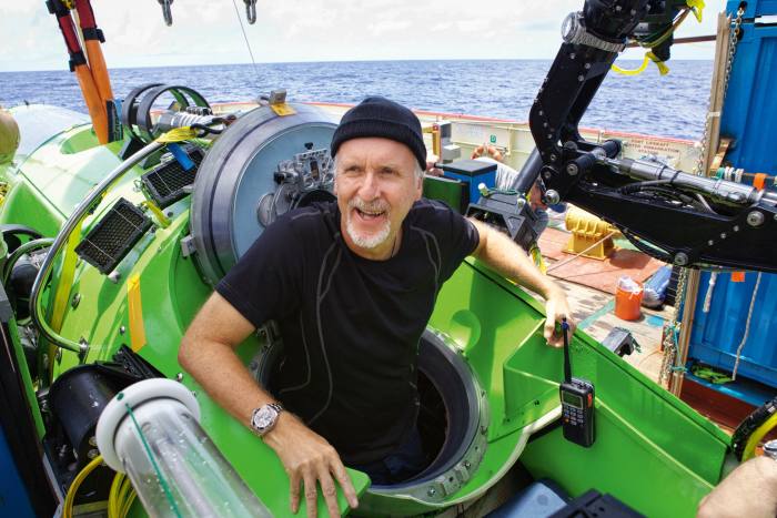 Director James Cameron strapped a Rolex to an arm of his Deepsea Challenger in 2012