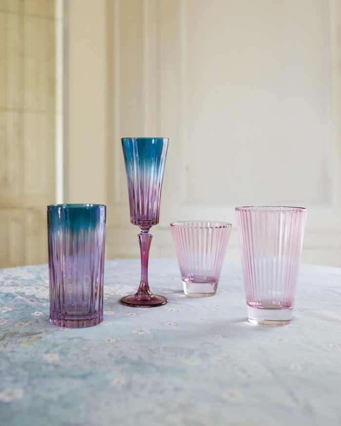 A selection of coloured glass from Luisa Beccaria Home