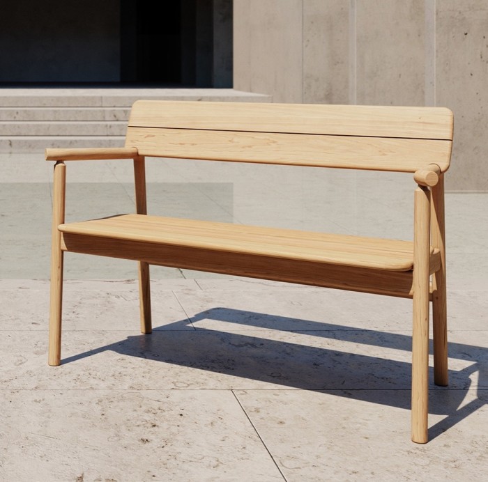 Case Furniture teak Tanso bench, £705