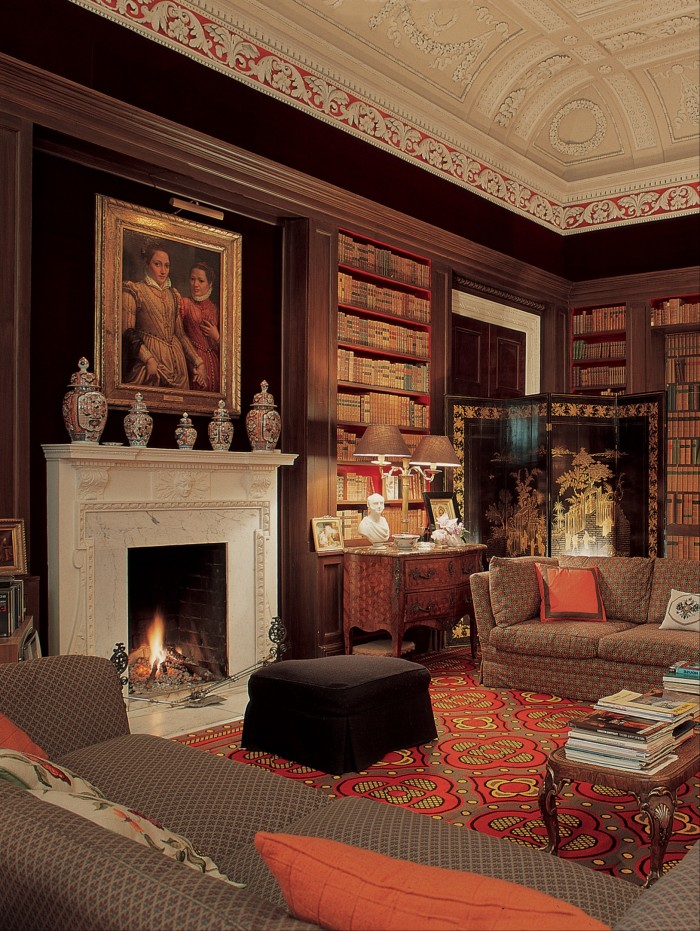 The Duke of Abercorn’s library at Baronscourt in 1978