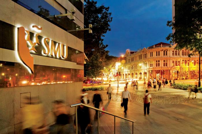 Singapore Management University appears in both league tables of finance degrees