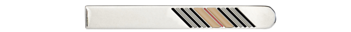 Burberry palladium-plated Icon Stripe tie bar, £220