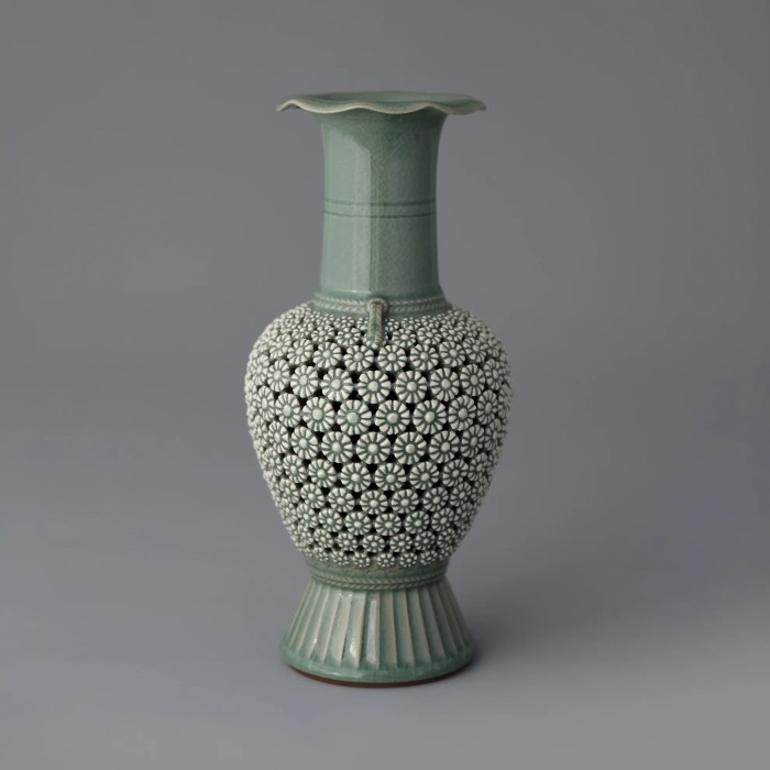Celadon vase, 2019, by Kim Seyong, £16,400, from Icheon Ceramic by Han Collection