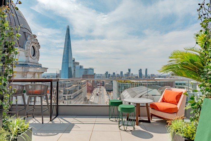 The view from the Wagtail Rooftop takes in The Shard as well as St Paul’s