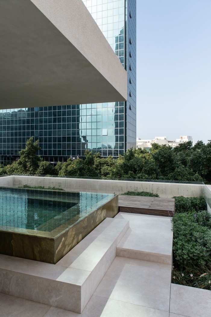 The rooftop pool at R48 Hotel & Garden, Tel Aviv