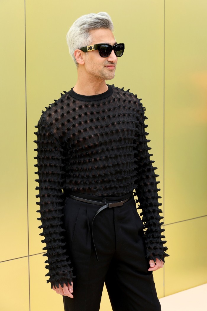 Tan France at the Versace AW23 show in West Hollywood, March 2023