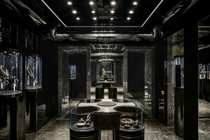 The inside premises of Dolce & Gabbana’s jewellery store 