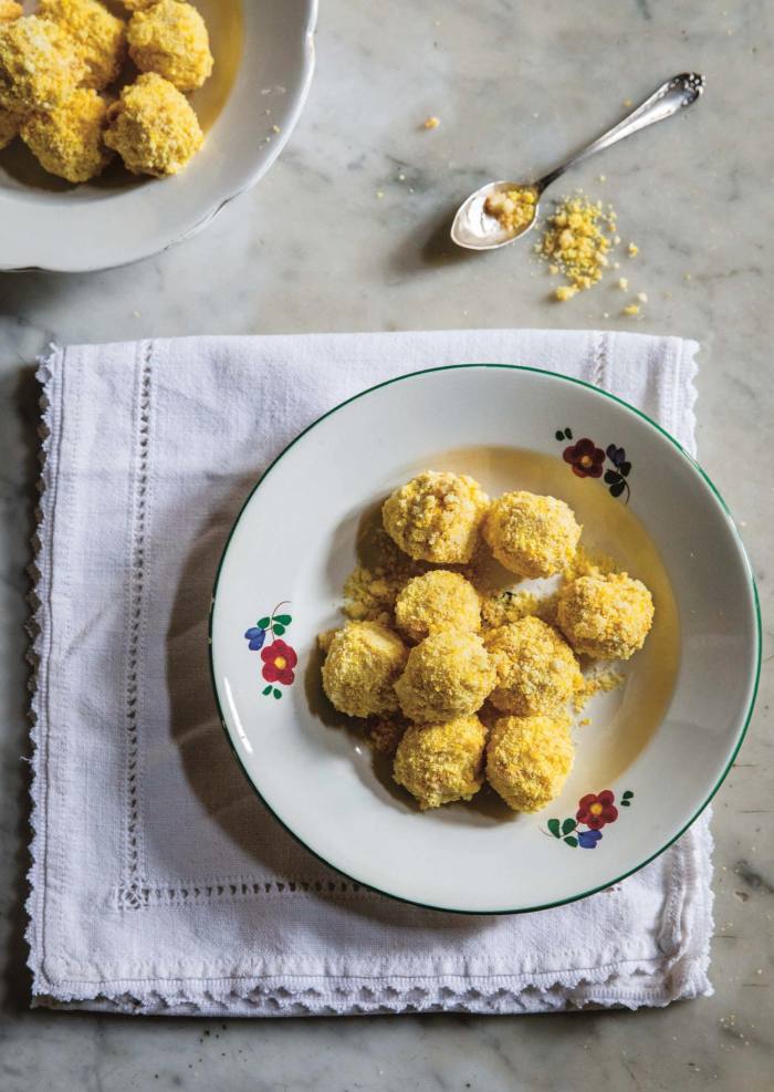 Mimosa truffles from Skye McAlpine’s A Table Full of Love