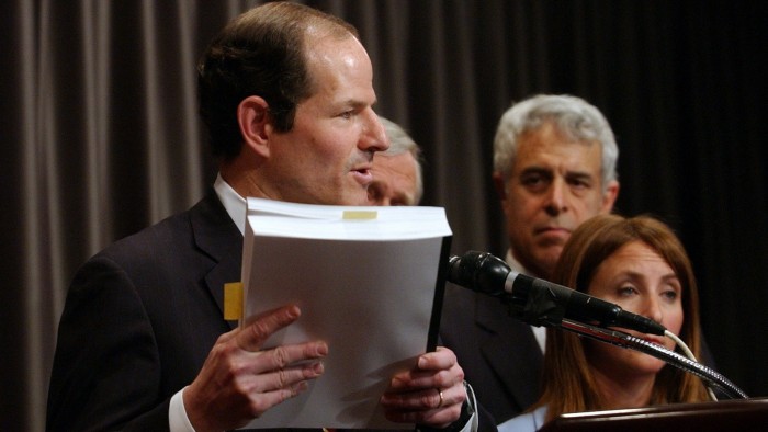 New York State attorney-general Eliot Spitzer
