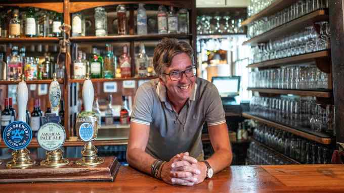James Pullan, landlord of the Griffin Inn, Fletching, East Sussex: ‘It’s like starting the whole business again from scratch’