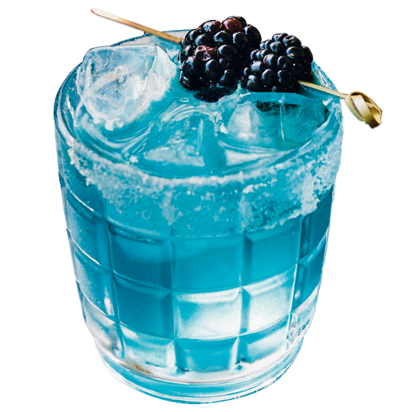 The Zarzamora – a turquoise Margarita – at The Cabinet, in New York