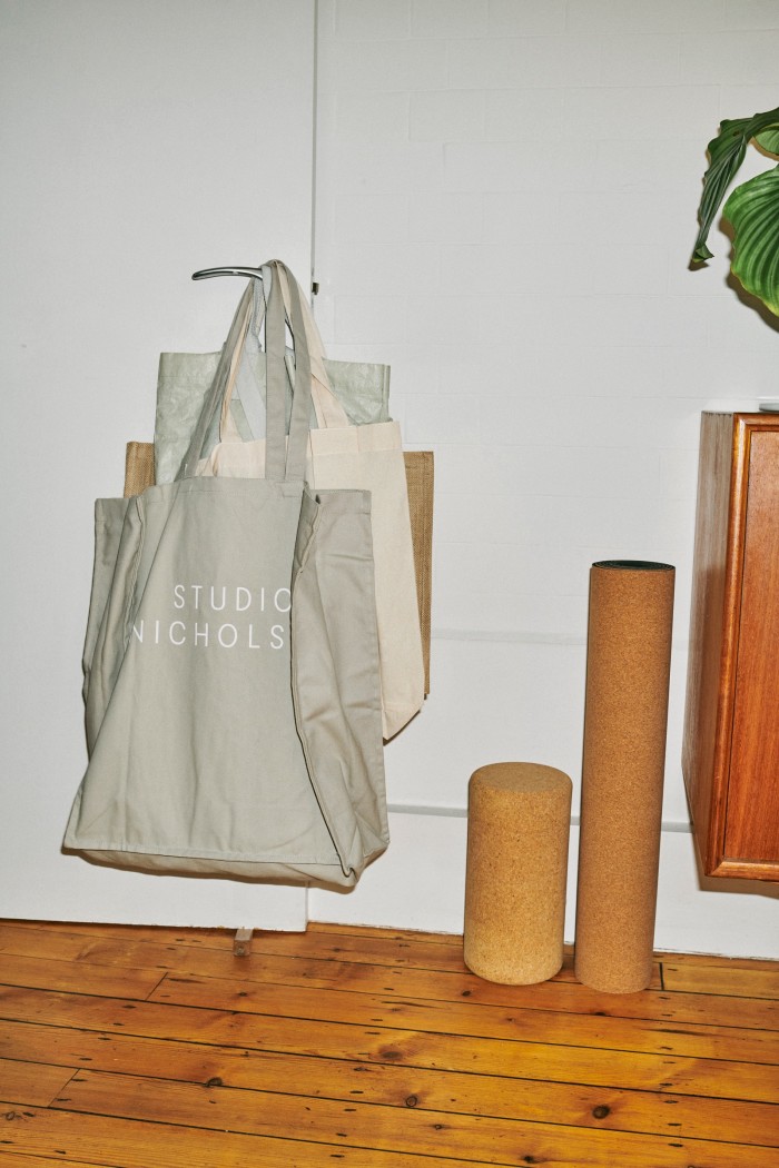 Studio Nicholson tote bags, from £20, and yoga mats