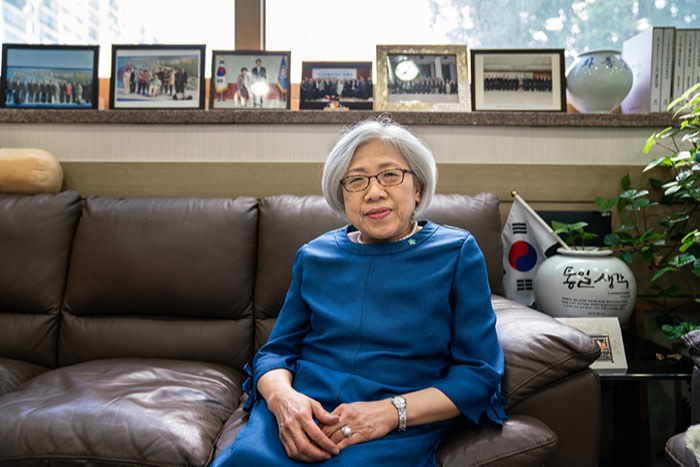 Lee Mi-il in her office