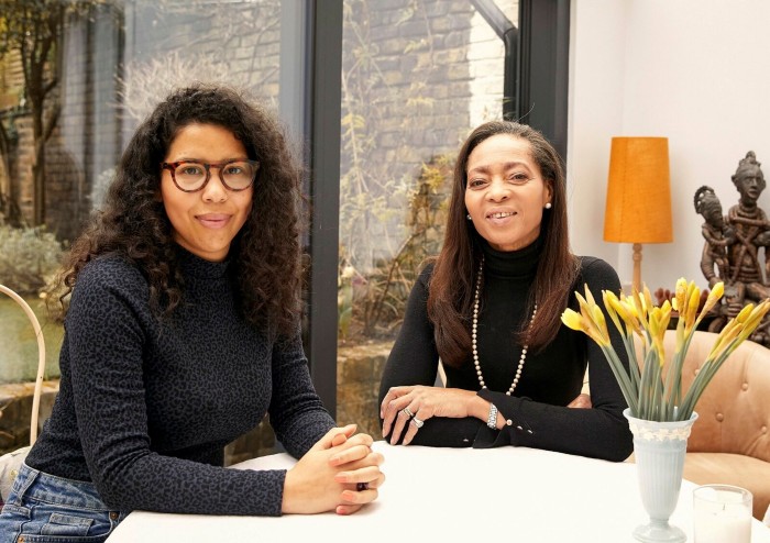 Portrait of Margaret Casely-Hayford and her daughter, Penelope Quarm