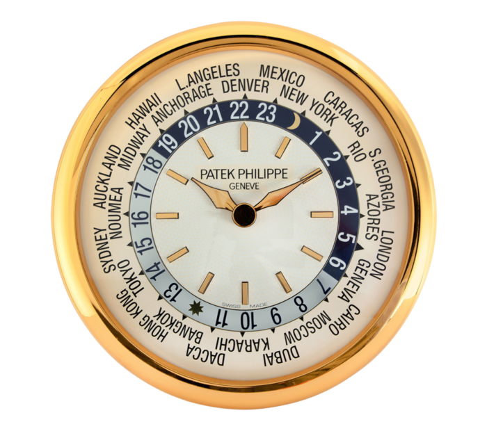 world-time dial wall clock by Patek Philippe