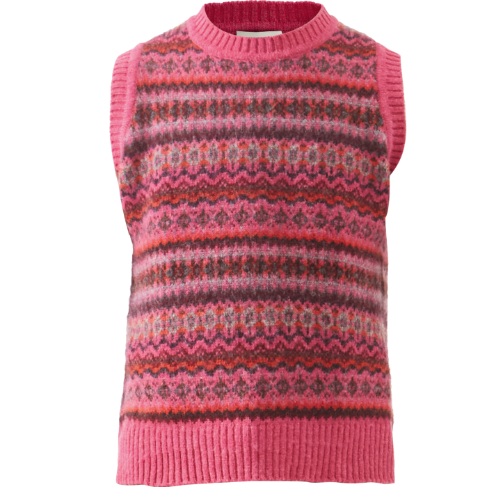 Molly Goddard wool Lennon Fair Isle sweater vest, £460, matchesfashion.com