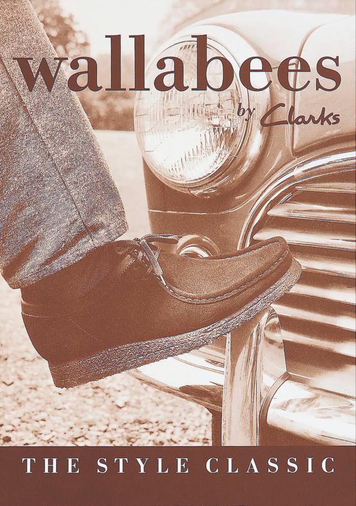 An advert for Wallabees from the Clarks archive