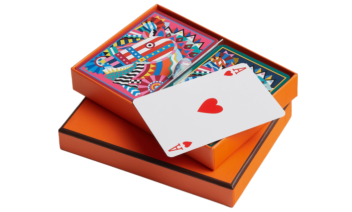 Hermès Cheval de Fête playing cards, £140 for set of two