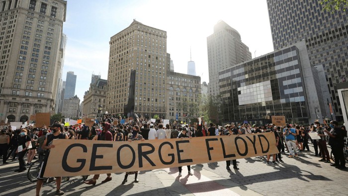 Protests in New York days after the killing of George Floyd in May