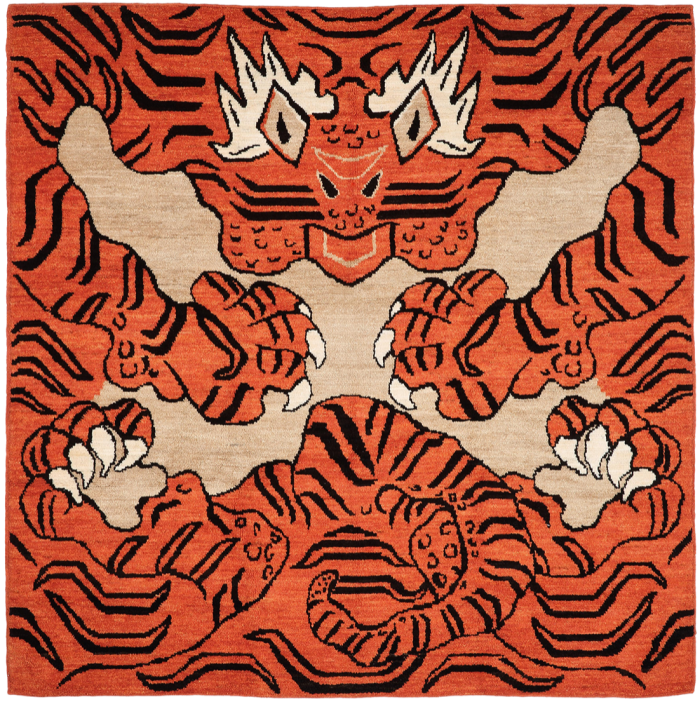 Ai Weiwei’s rug, The Tyger, commissioned for Tomorrow’s Tigers and WWF-UK