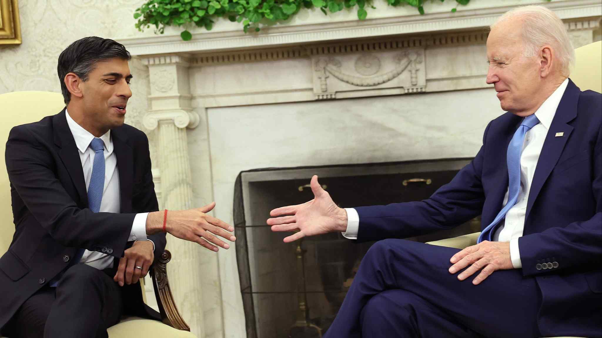 Biden and Sunak unveil ‘Atlantic declaration’ to strengthen economic ties