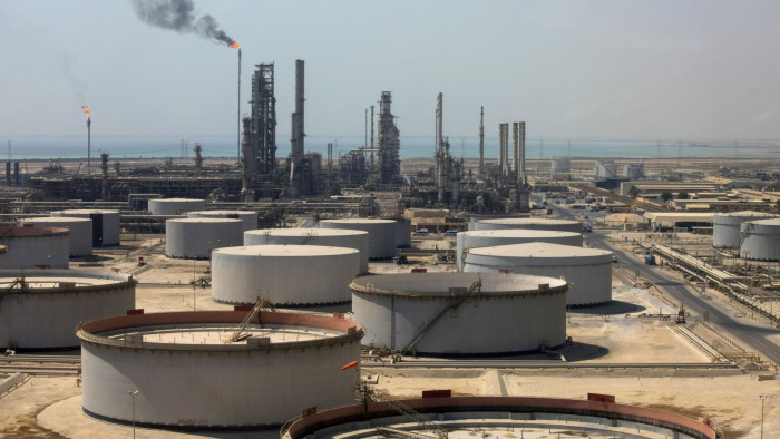 Oil storage tanks in Saudi Arabia
