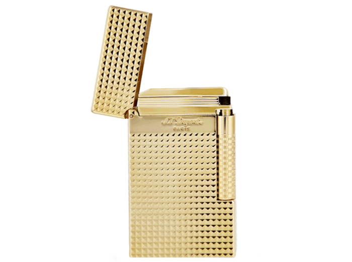 ST Dupont brass and gold Le Grand ST Dupont Cling lighter, £1,045