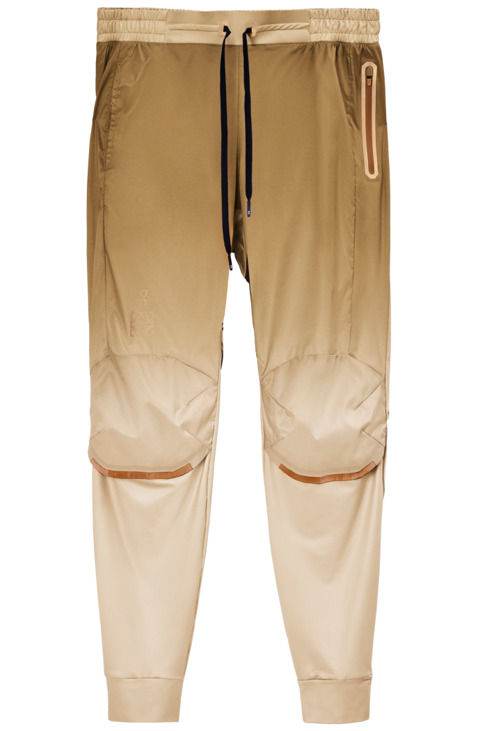 Polyester running trousers, £425 