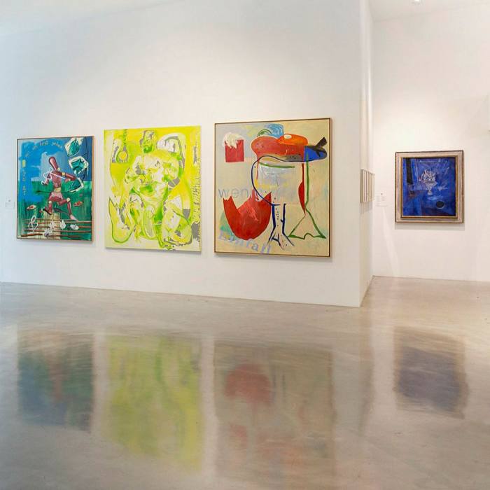 The gallery’s 2021-22 exhibition ‘There Is Always One Direction’ features work by (from left) Martin Kippenberger, Dana Schutz, Rufino Tamayo and Shara Hughes