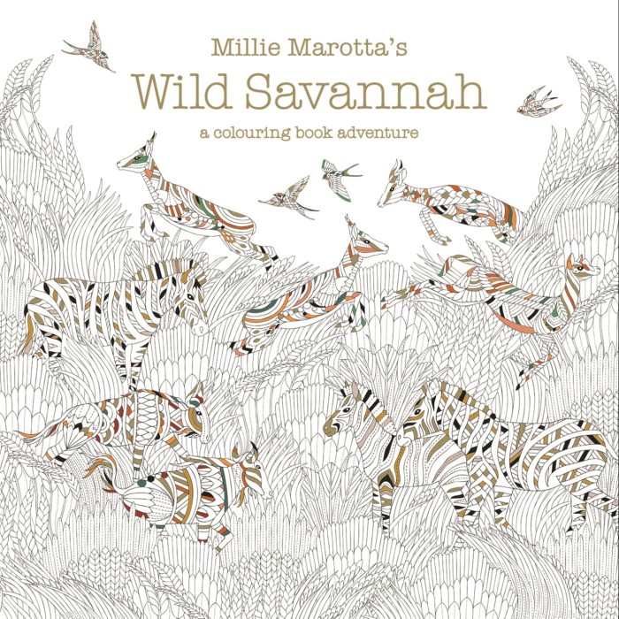 Millie Marotta’s Wild Savannah: A Coloring Book Adventure (Batsford, £9.99)