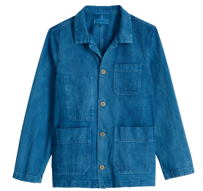 Alex Mill Indigo Dyed Britt Work Jacket from the Botanical Dyed Collection, $225