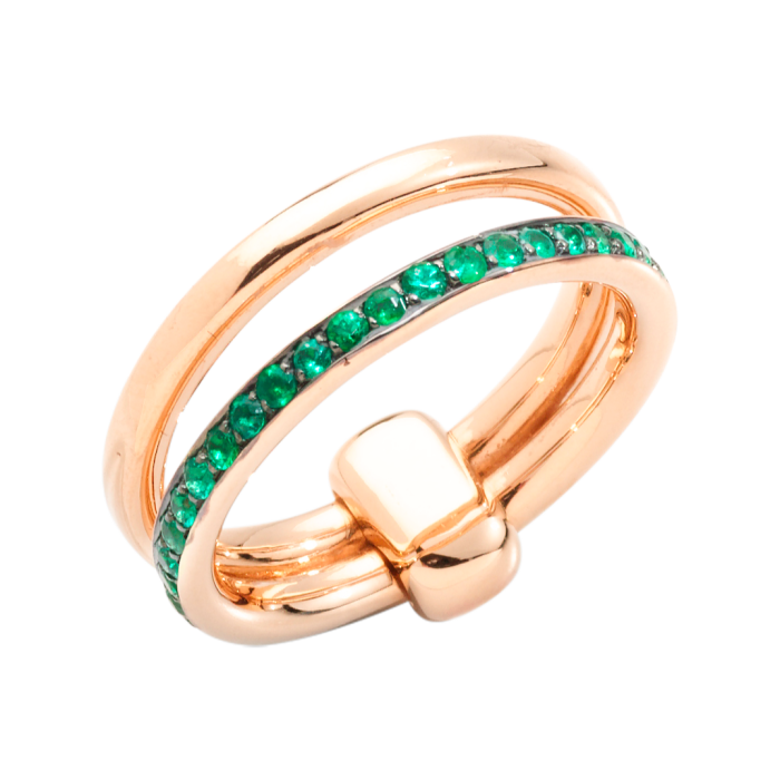 Pomellato rose-gold and emerald Together ring, £4,200
