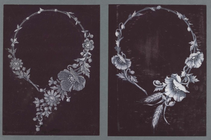 Two necklace designs, c1890, by Joseph Chaumet