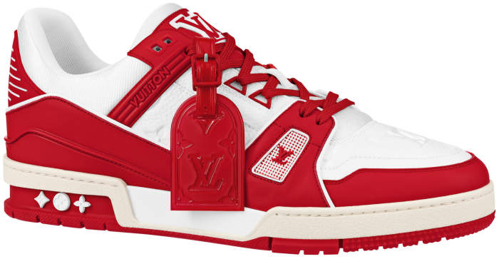 Louis Vuitton (RED) trainers, £890. $200 to the Global Fund to Fight AIDS in support of (RED)
