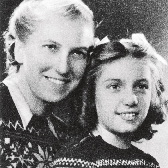 Picasso’s mistress and model Marie-Thérèse Walter pictured with their daughter, Maya Ruiz-Picasso, in 1945. Maya is Diana Widmaier Picasso’s mother