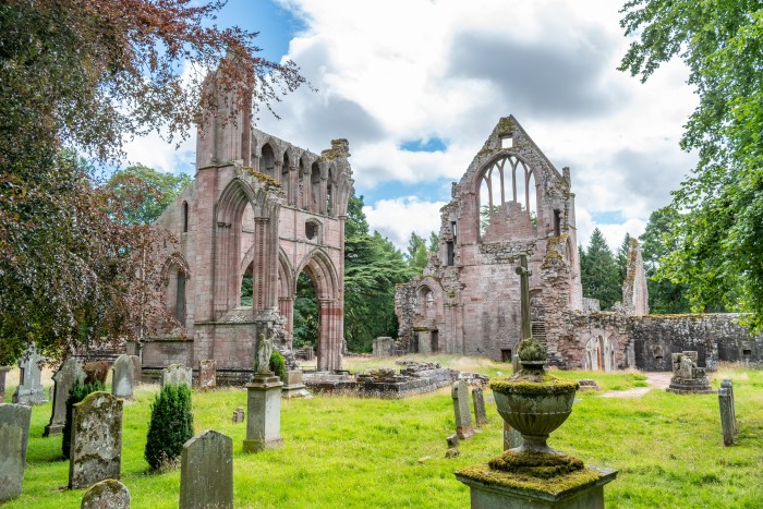 Dryburgh Abbey, on the banks of the River Tweed