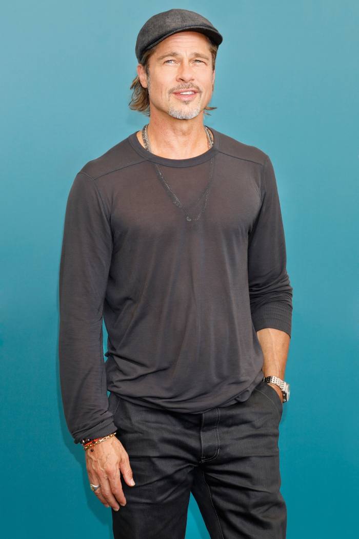 Brad Pitt wearing Raleigh jeans