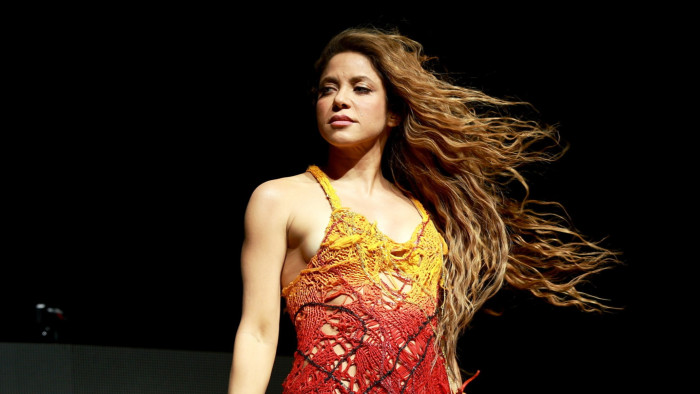 Shakira performing onstage