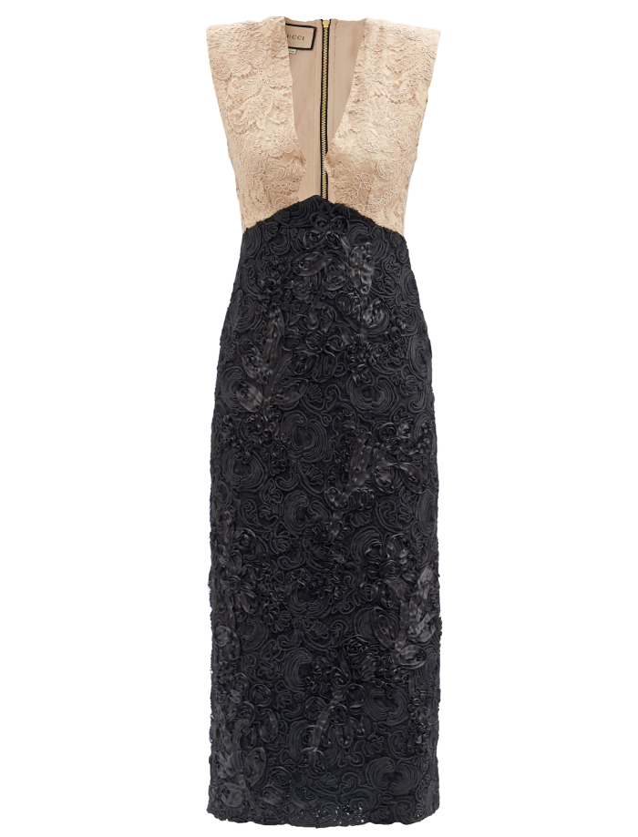 Gucci lace Cordonnet plunge-neck dress, £5,690