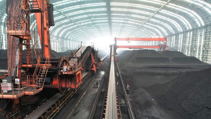 A coal storage facility in China 